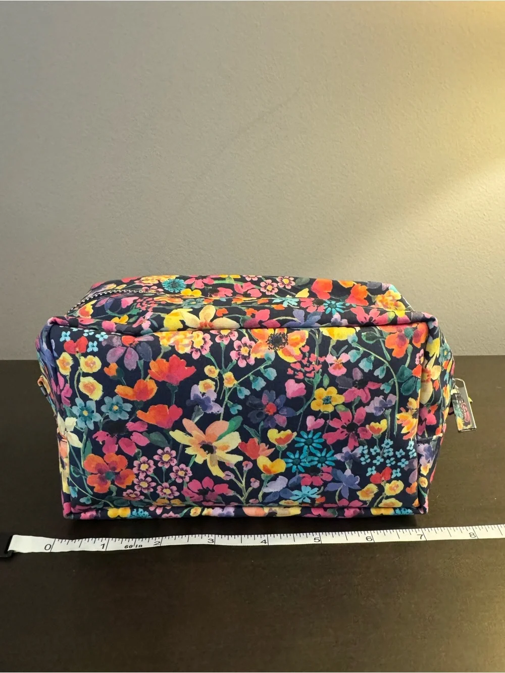 Liberty London Dreams of Summer Nylon Makeup Toiletry Zip Bag 7” x 3.5” x 4” NEW
